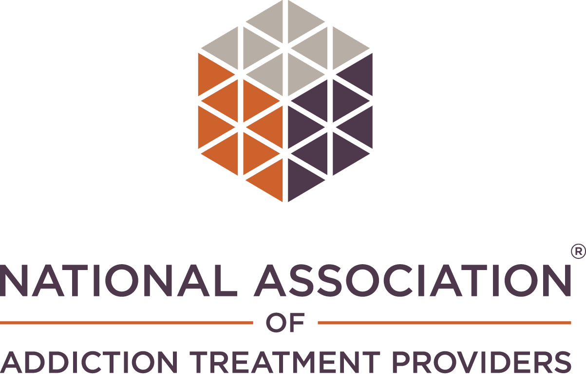 National Association of Addiction Treatment Providers logo Addiction treatment resources and support symbolized by a geometric cube