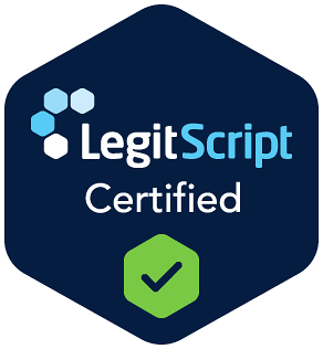 LegitScript Certified badge A mark of trust and compliance for web teams and footer templates V3 Main Footer element