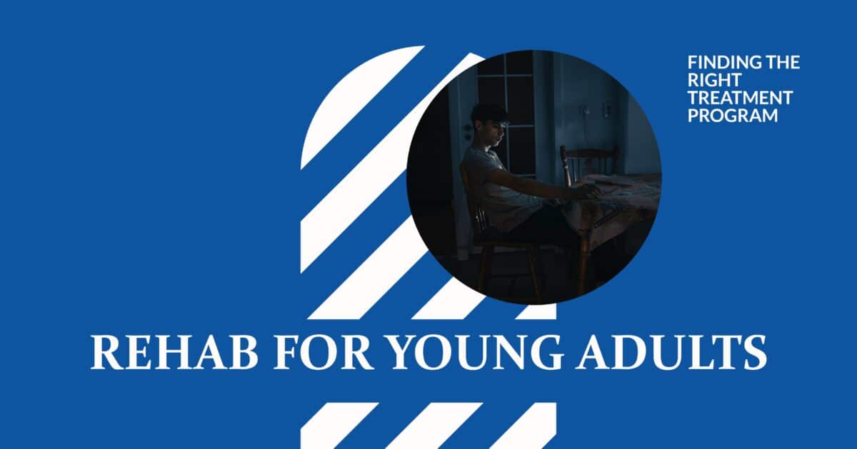 Young adult sitting alone, a concept image for young adult rehab programs and addiction treatment options.