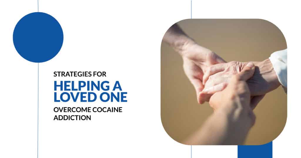 Helping a loved one overcome cocaine addiction Supportive hands represent addiction recovery and support strategies