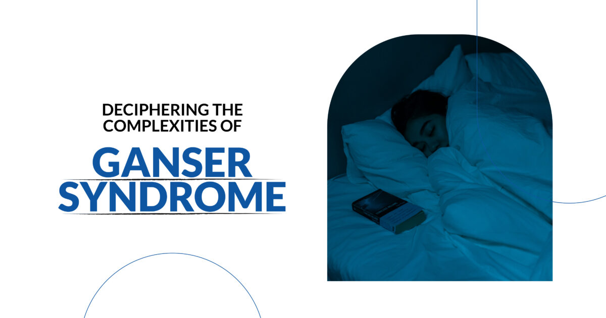 Ganser Syndrome blog: Person sleeping in bed, representing sleep disorders and mental health, book on bed, sleep recovery.