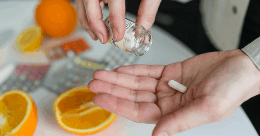 image Silicon Valley Recovery Meloxicam pill being poured from bottle into hand with oranges in background Is Meloxicam an opioid